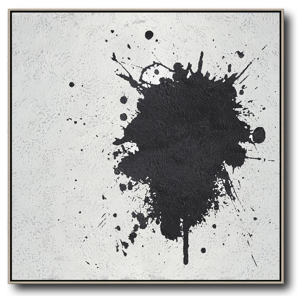 Minimal Black and White Painting #MN12A